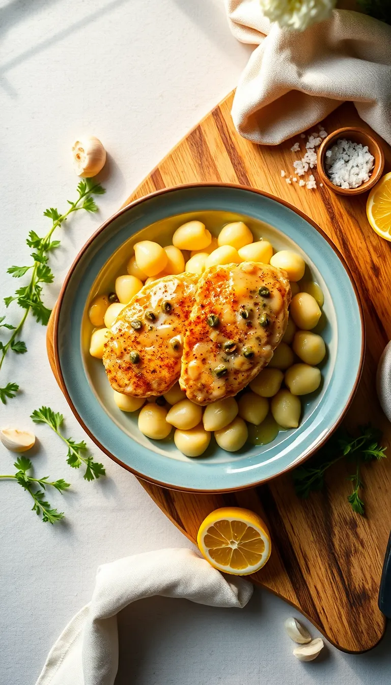About This creamy chicken piccata with gnocchi Recipe