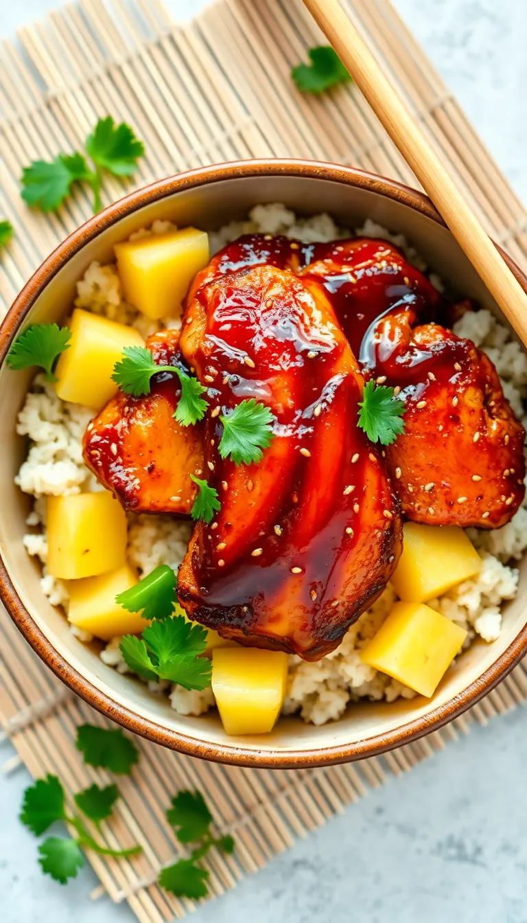 About This chicken teriyaki pineapple bowl Recipe