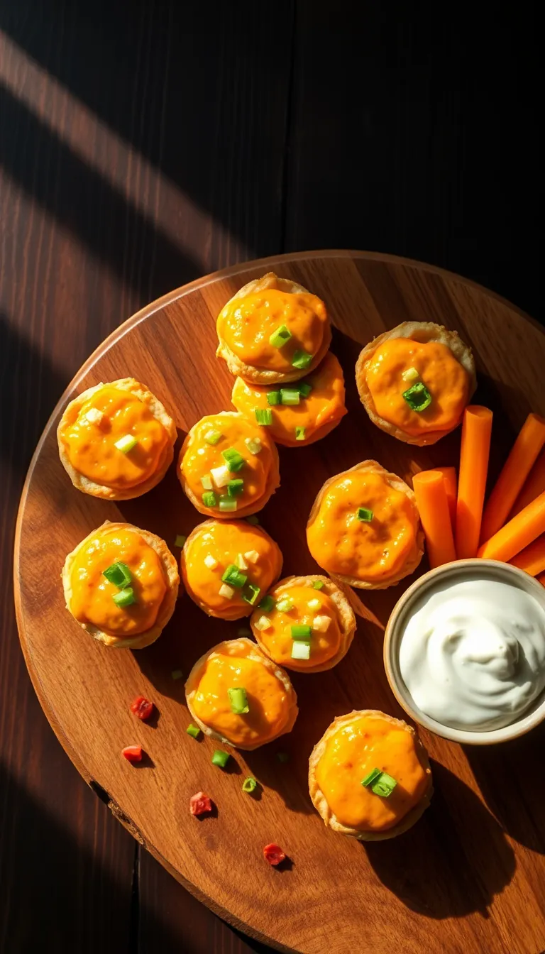 About This buffalo chicken dip bites Recipe
