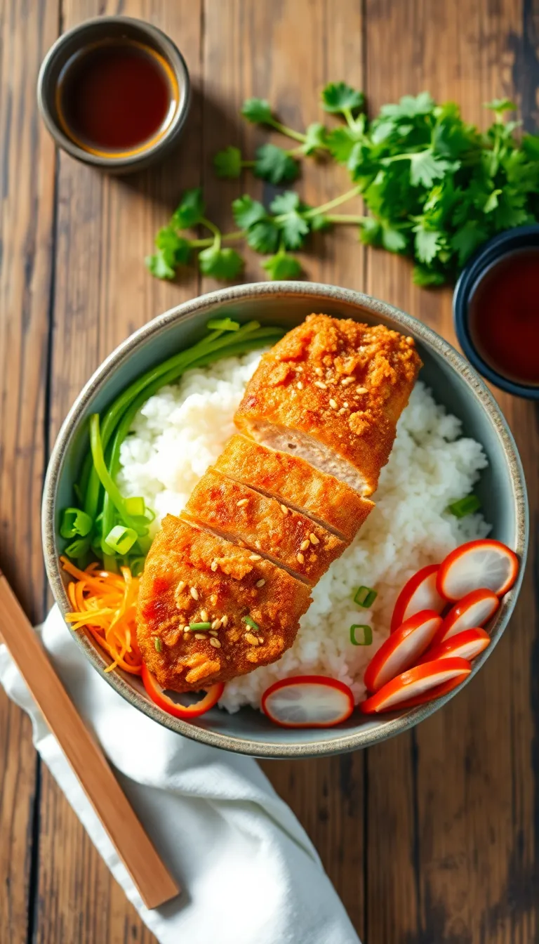 About This chicken katsu rice bowls Recipe
