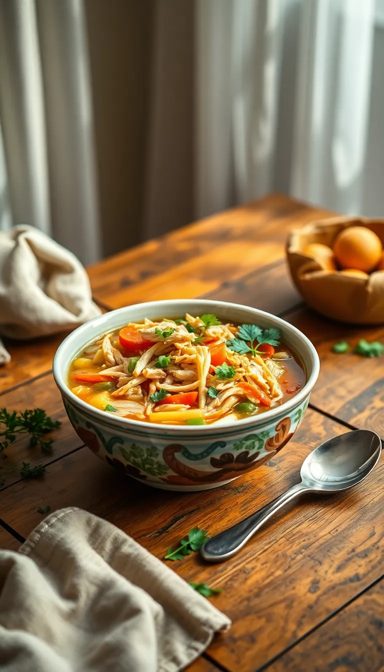 About This shredded chicken soup Recipe