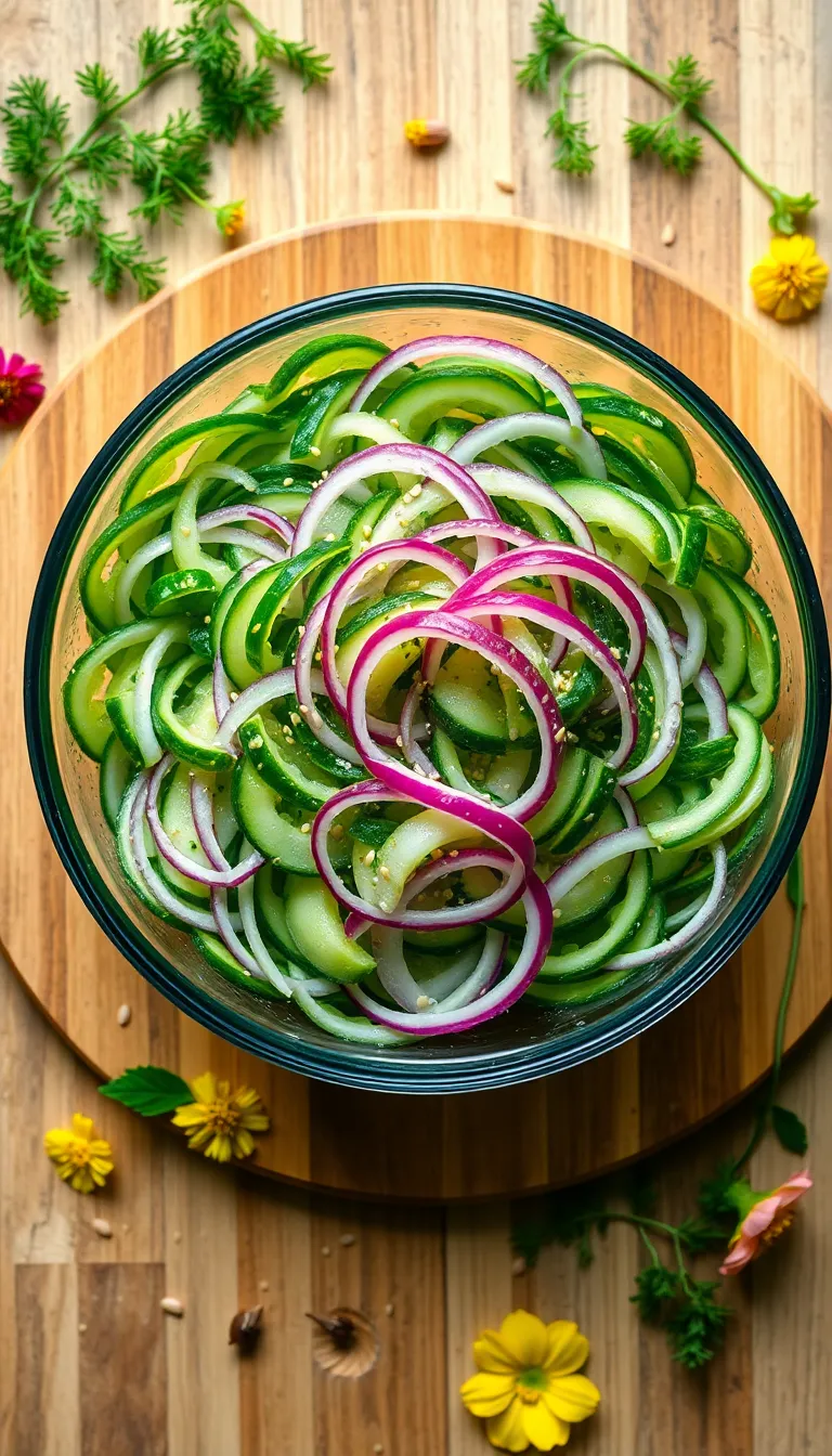 About This cucumber and onion salad Recipe