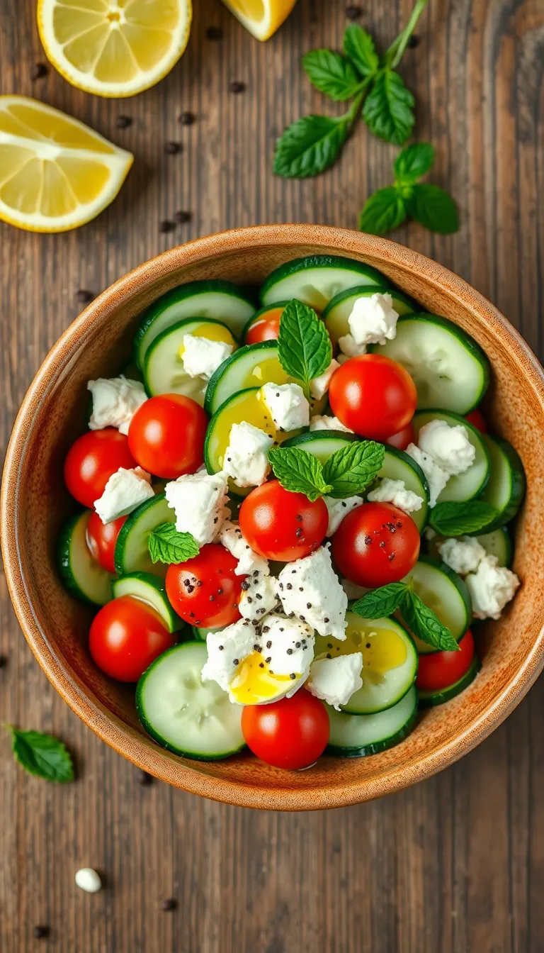 About This cucumber feta salad Recipe