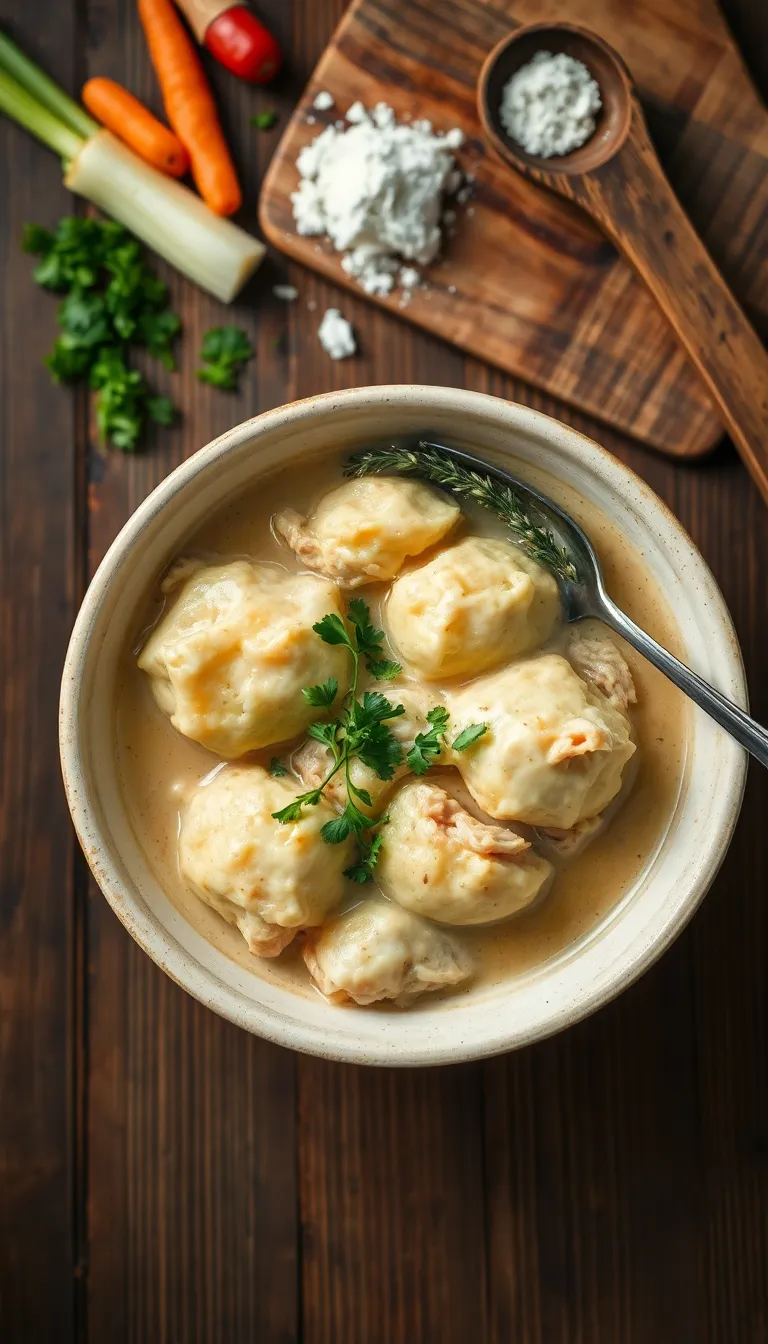 About This southern  chicken and dumplings Recipe