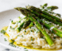 Creamy Asparagus Risotto With Parmesan